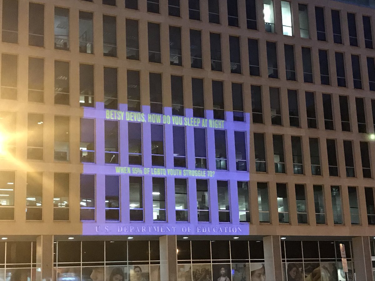 HRC supports #LGBTQ youth by standing up to Betsy DeVos and her anti-equality agenda.