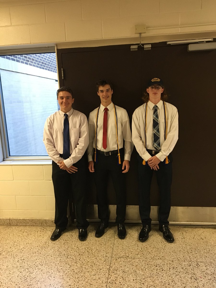 Congratulations to these three young men on being members of the National Honor Society #scholarathletes #StudentAthletes #massenaredraiders