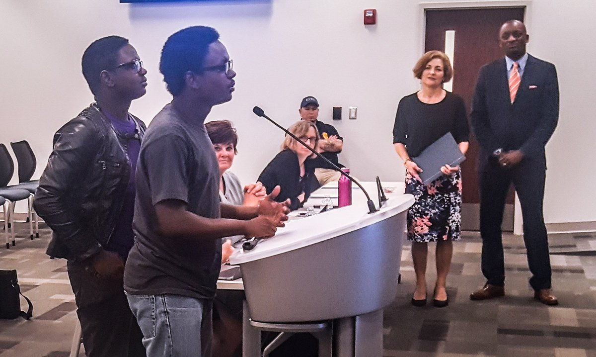 Ray Weikal (@rayweikal_ksd) on Twitter photo Tonight, @MarkBedell_KCPS & the <a href="/kcpublicschools/">KCPS</a> School Bd honored Josie & Antonio Hoskins, remarkable siblings & 2018 <a href="/PaseoAcademy/">Paseo Academy</a> grads who used their experiences to create the "Lessons In My Neighborhood" series with <a href="/YAmbassadorsKC/">Youth Ambassadors</a> & @VML. #KCPSmade youtu.be/0Hnam_BBG4k Tonight, @MarkBedell_KCPS & the <a href="/kcpublicschools/">KCPS</a> School Bd honored Josie & Antonio Hoskins, remarkable siblings & 2018 <a href="/PaseoAcademy/">Paseo Academy</a> grads who used their experiences to create the "Lessons In My Neighborhood" series with <a href="/YAmbassadorsKC/">Youth Ambassadors</a> & @VML. #KCPSmade youtu.be/0Hnam_BBG4k