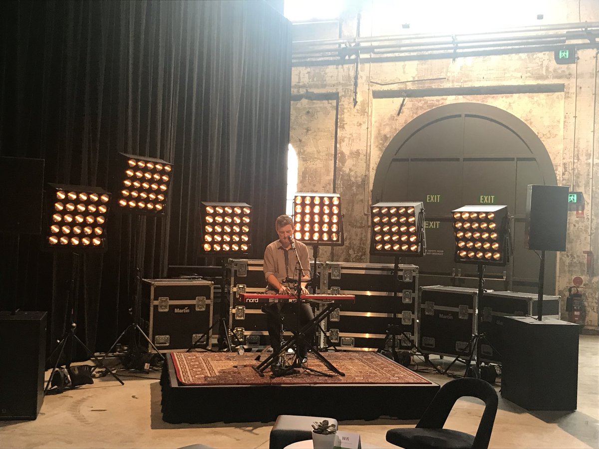 JulesIntuit's tweet photo. Nothing better than some live tunes #liamcoooper #bennyandthejets @QuickBooksAU #qbconnect https://t.co/4sxYya8sr4