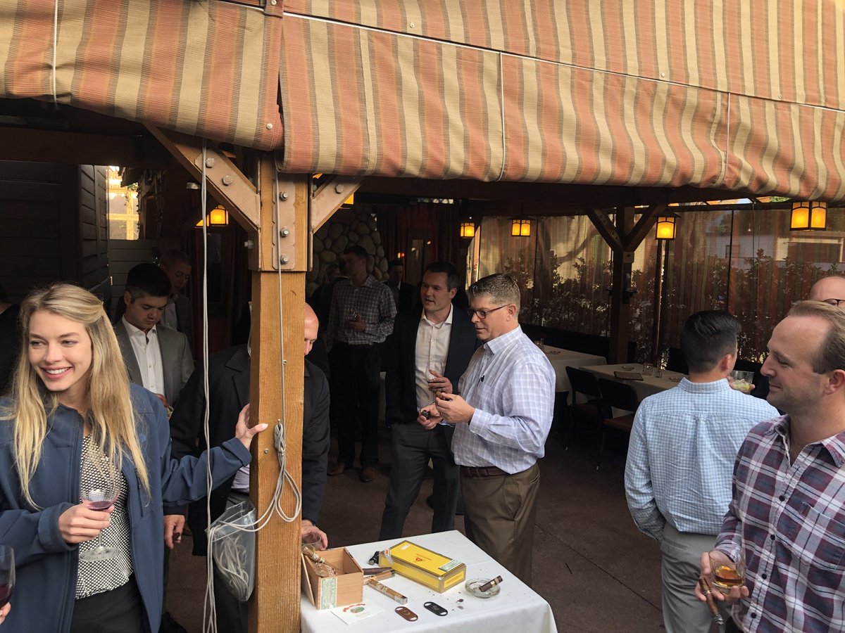 realmikemonroe's tweet photo. Co-hosted another successful #cigar #whiskey #SoCalCRE executive level #realestate social last night in Corona Del Mar with @CohnReznick @woodruffsawyer @coxcastle
@NewmarkRC https://t.co/AiQSLvhMFq