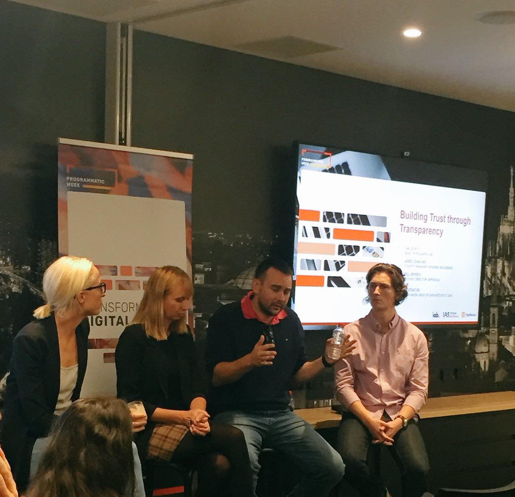AmnetANZ's tweet photo. Take it from @DentsuAegisANZ Head of Data Integrity (and former criminal lawyer) - trust &amp; brand safety is front of mind for us! Leveraging the most innovative solutions in market and what that means for clients &amp; consumer data protection w @IABAustralia @integralads @AppNexus https://t.co/JhToIMxfAU