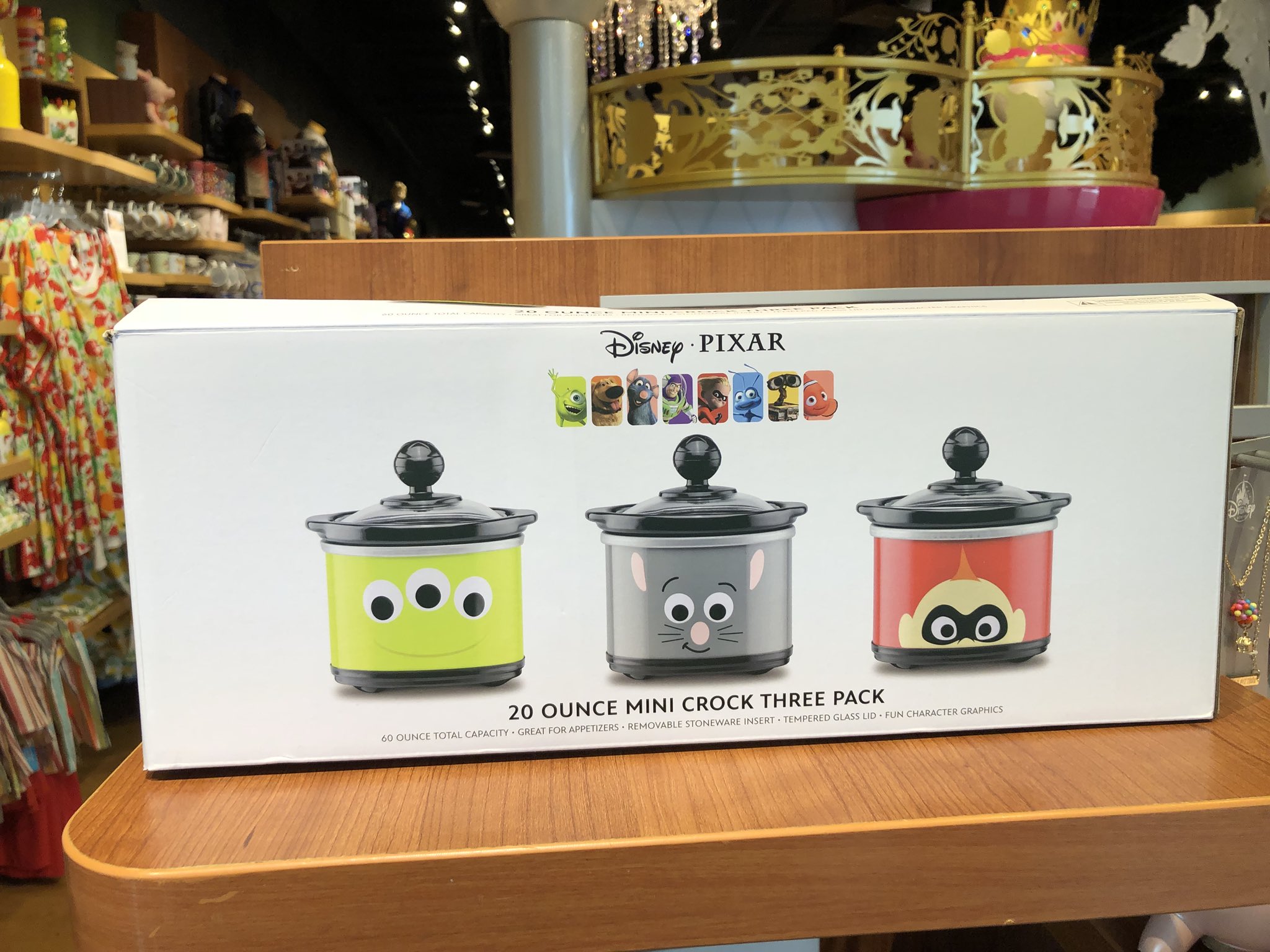 Disney Pixar Characters Mini Slow Cookers, 3-pack 