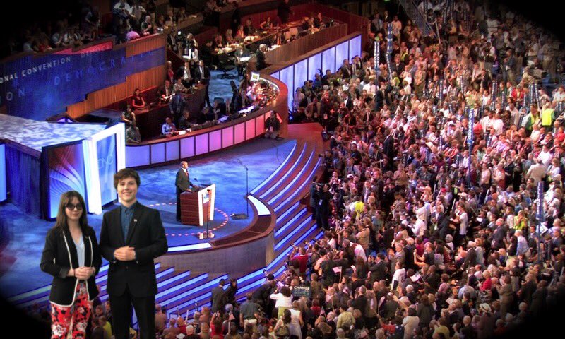 snatchtheirNEX's tweet photo. Arriving at the Cromulent Party Convention earlier today! Can’t wait to be nominated as running mates for President and Vice President tomorrow! #partytime #snatchtheirNEX #nex2018 https://t.co/dGRFvzMURC