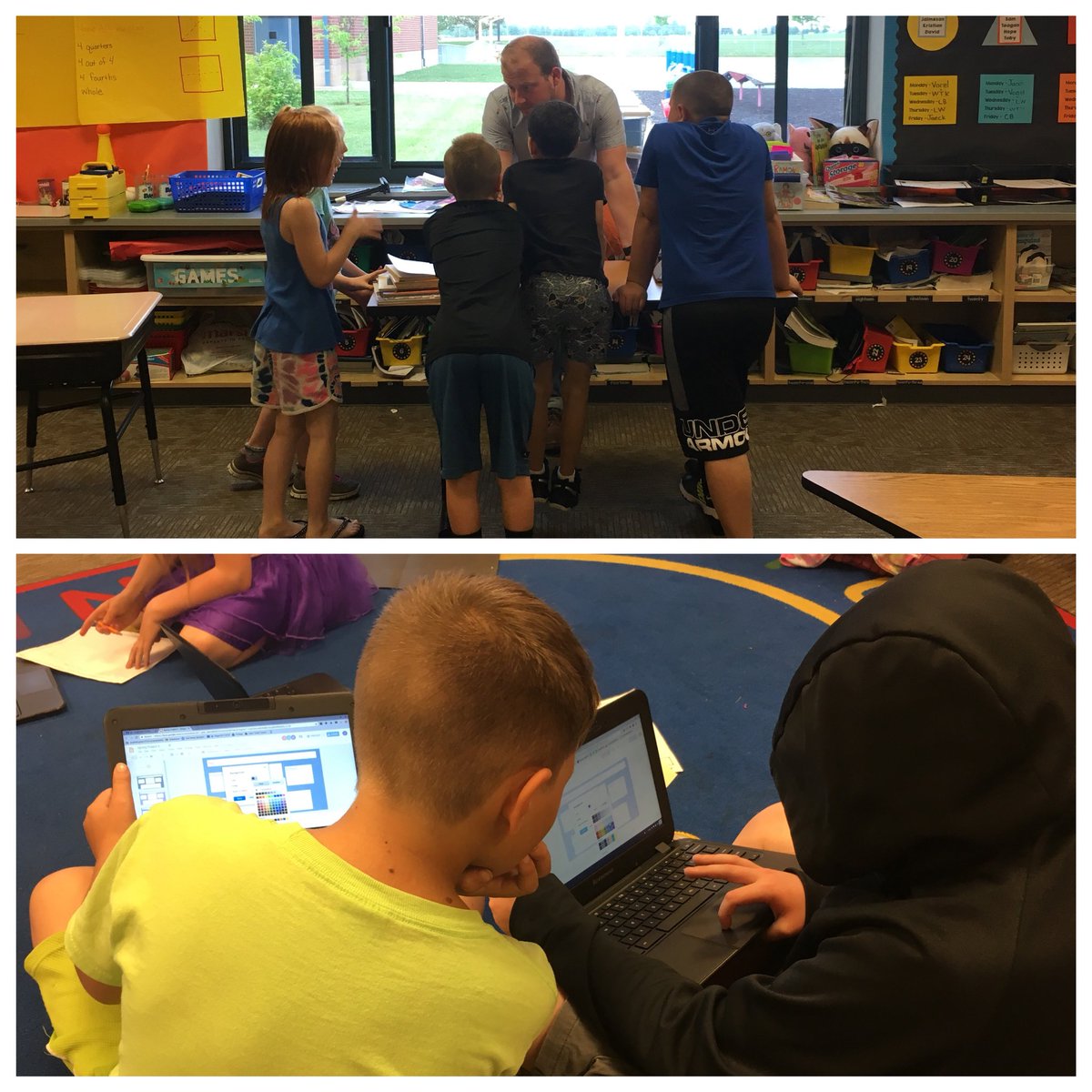 When <a href="/MrVogelTweets/">Mr. Vogel</a> sets out to complete a project, it’s his Ss that lead. ❤️’d watching team leaders meet w/ him &amp; Ss collaborate to take learning to next level #jbsrocks #gcscpride #growth4all