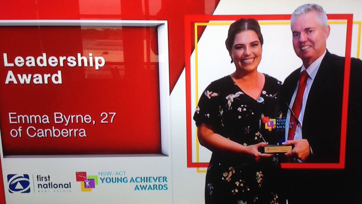 Such a wonderful moment. Emma Byrne was a school leader at Wagga Wagga High. A great ambassador for public education.