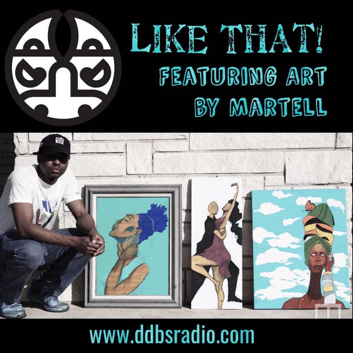 DDBSRadio's tweet photo. Slow to post, but @ARTbymARTell is with us in the studio talking about this weekend's event.  Tune in now. or catch the replay on iTunes. https://t.co/Esb7LNJ5RN