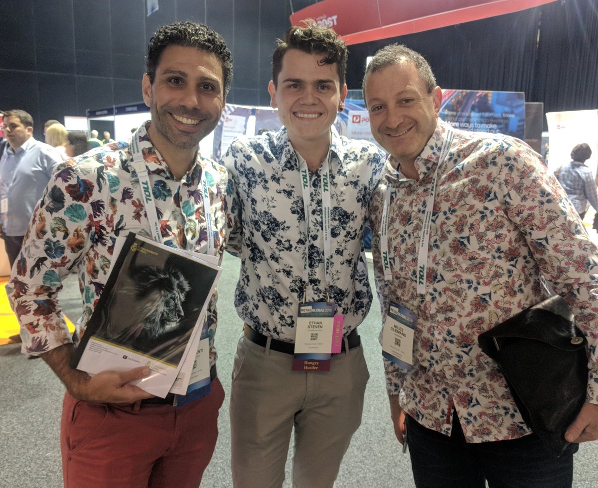 RetailGlobalAU's tweet image. Giving @jimboot a run for his money with the busy shirts #ConversionKings @MPezzi1 #retailglobal