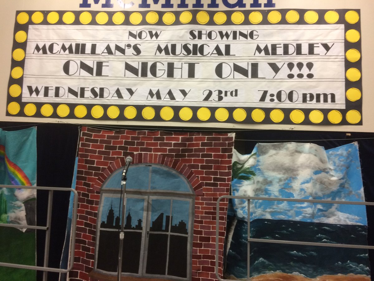 McMillanSD34's tweet photo. McMillan is buzzing as our spring musical gets ready to open. #learningthrougharts #kitsulschoir https://t.co/YVRiqMcmFh