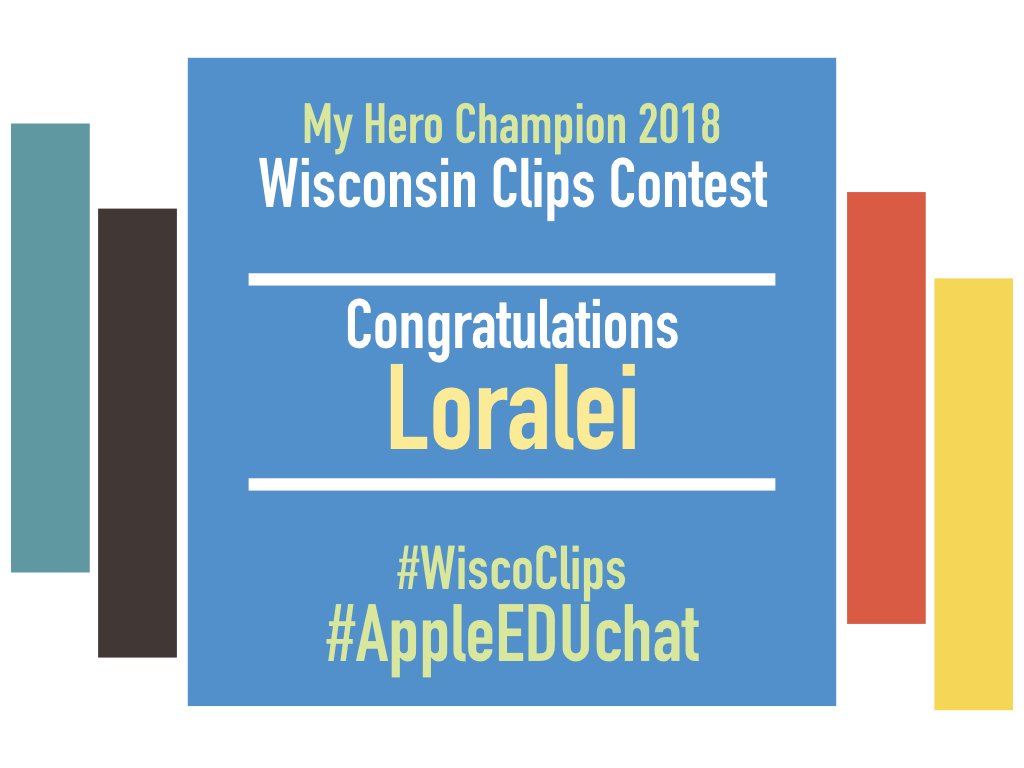 bethany_nugent's tweet photo. Congratulations to our @Wiscoclips 2018 Winners,
Jameson, Loralei and River!

Thank you to everyone who participated! :) 
#AppleEDUchat
#WiscoClips https://t.co/H9q5g351iV