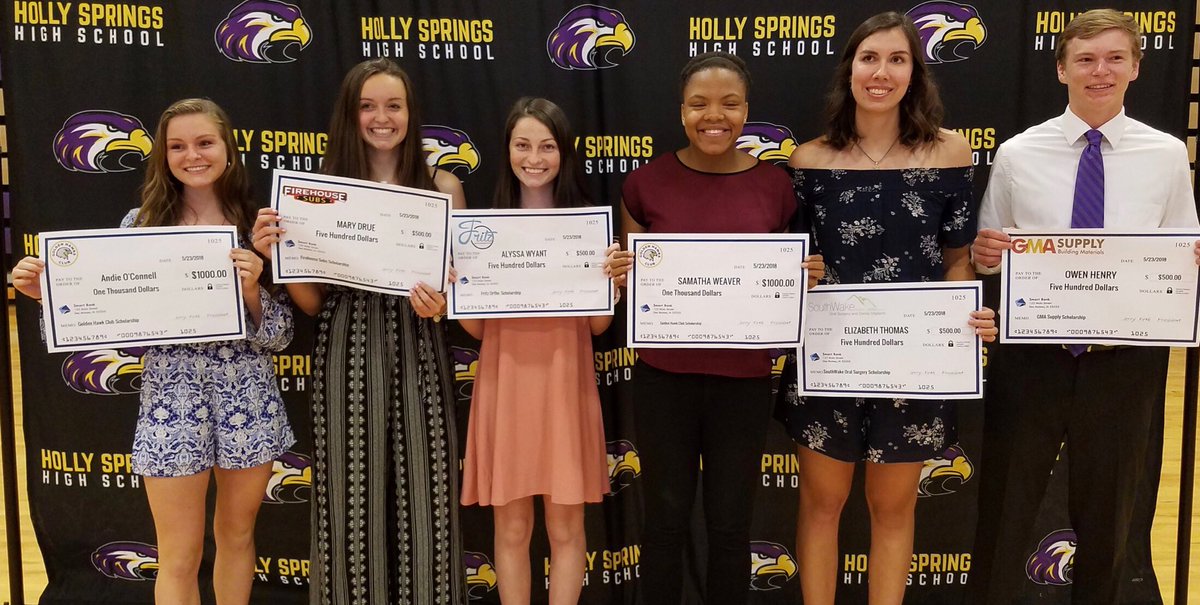 GoldenHawksClub's tweet photo. Rainin’ scholarships in the Hawks Nest tonight! https://t.co/yNyxzgxzDh