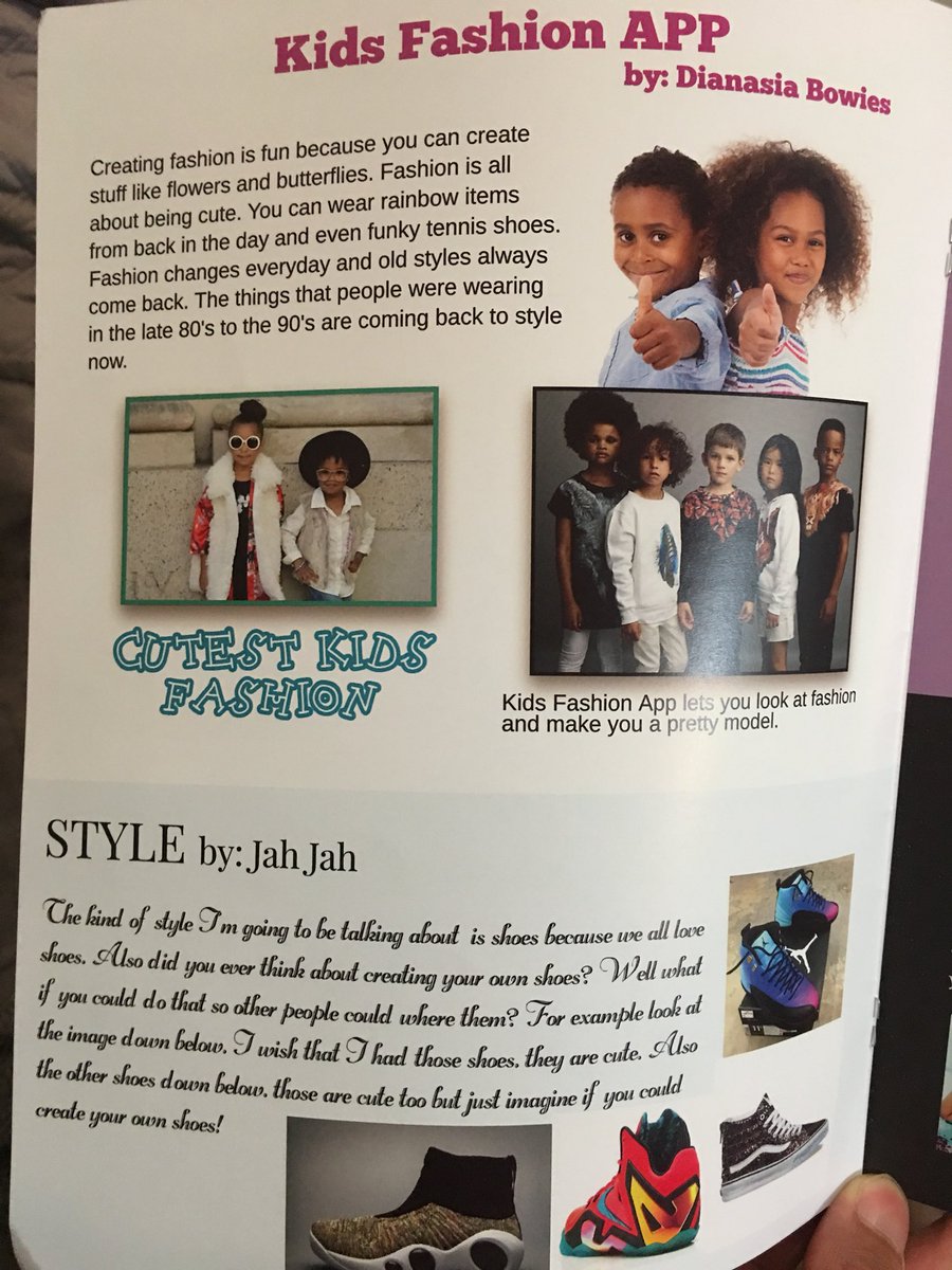 AkioEvans's tweet photo. My students did an amazing job creating their kid magazine that highlights Kid Apps they’ve created for kids. .
#creativedevelopmentstudios
#AkioEvans
#READ💥 https://t.co/qi2lUyKF1X