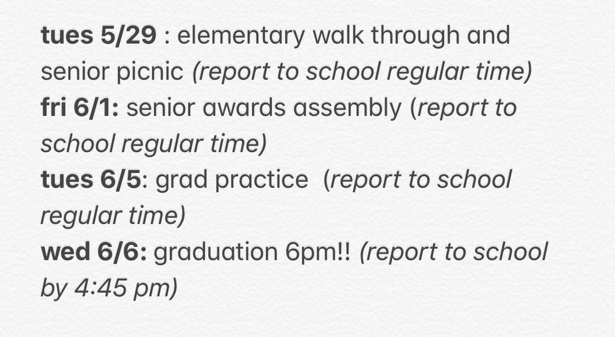 Henderson2018's tweet photo. some important times and dates for the end of the year! https://t.co/truDHm7ilE