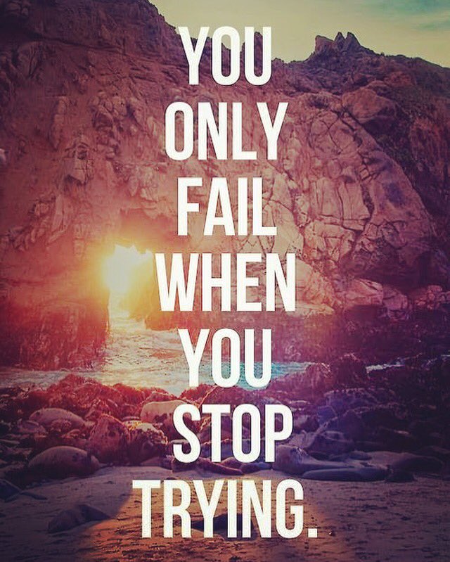 Failure isn’t fatal, it’s a learning opportunity. #keeptrying #fitness #running #hiking #lifehacks #physicaltherapy #bodybasicspt