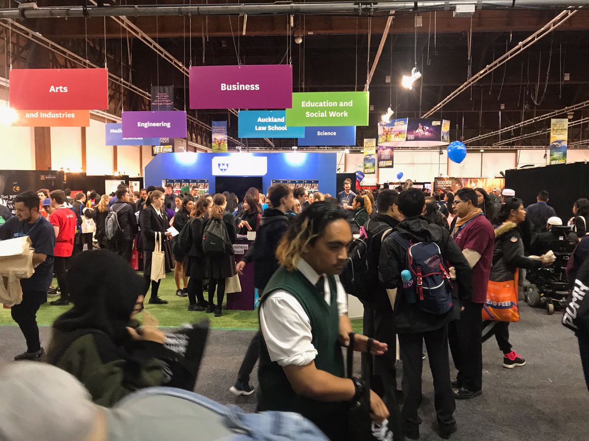 OPAuckland's tweet photo. Our marketing team's busy meeting prospective students at Careers Expo 2018. Come down and see us at the ASB Showgrounds between now and Saturday. #opaic #otagopolytechnic #workready #corporaterelations #CareersExpo2018 https://t.co/C9Uqh2lYpd