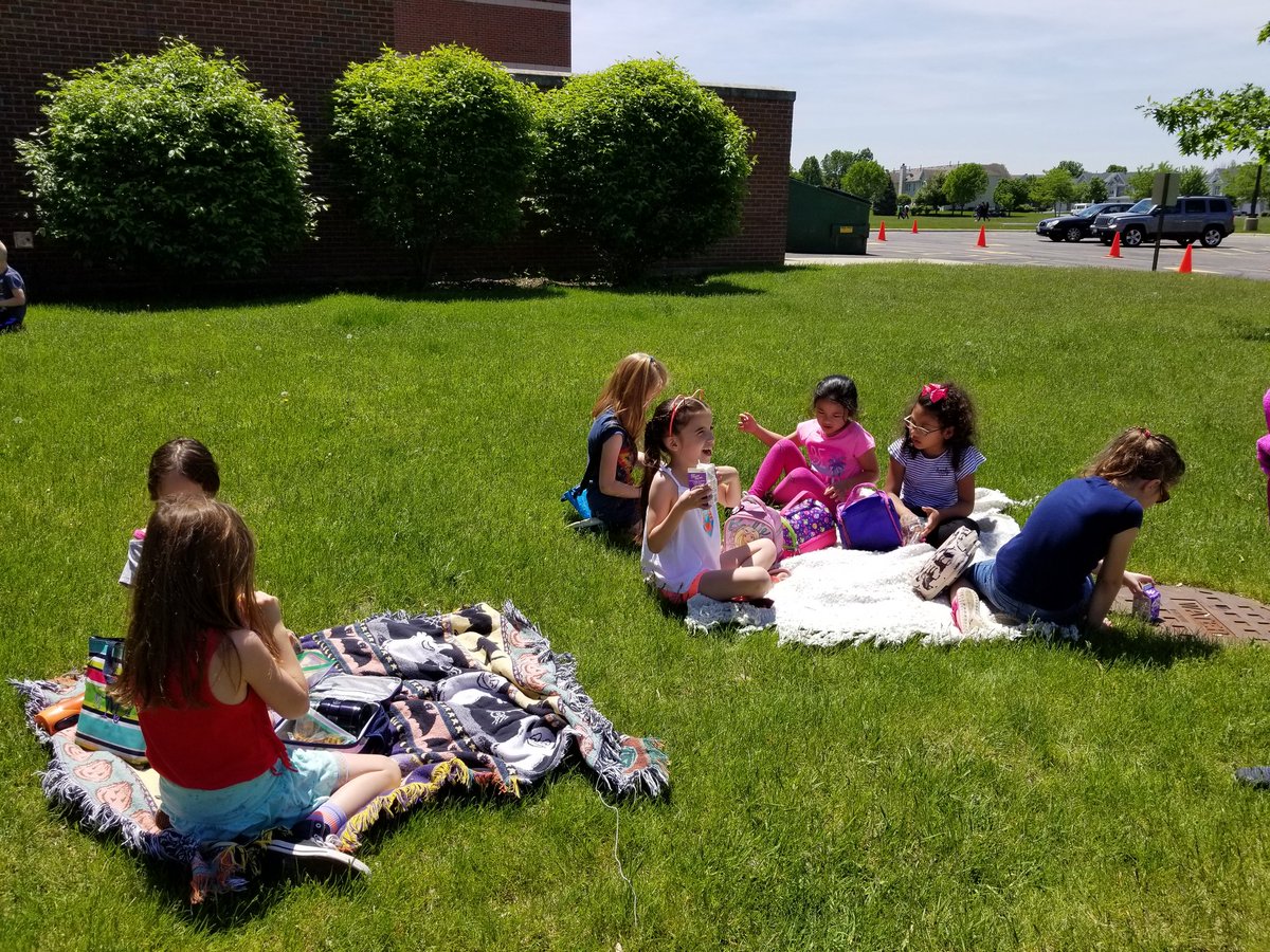 More fun! We earned a picnic lunch with other 1st grade classes! #kme302 #Kanelandpride