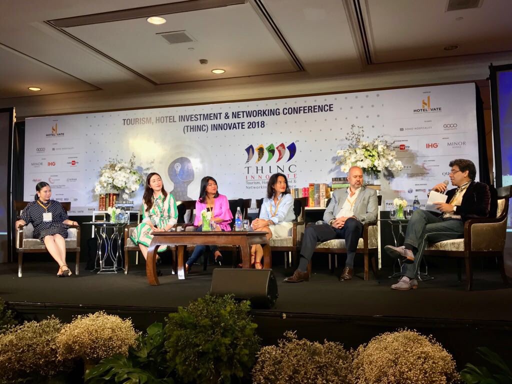 lebuaHotels's tweet photo. M. Deepak Ohri, CEO, lebua hotels and resorts, chairing a panel discussion on Culinary Tourism at the Tourism Hotel Investment and Networking Conference Innovate 2018.  #THINC2018 #lebua #DeepakOhri #bangkok #conference #michelinguide https://t.co/xZV6U2dgJC