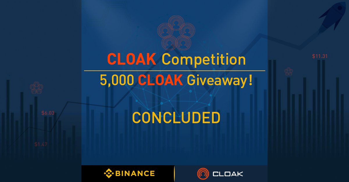 binance's tweet image. #Binance #CLOAK Competition Has Now Concluded
support.binance.com/hc/en-us/artic…