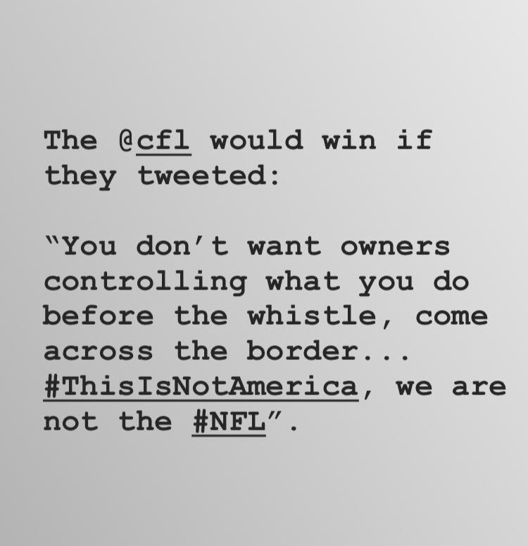 IamJFORBES's tweet photo. @CFL this is y’all year... https://t.co/PKfkksl5oh