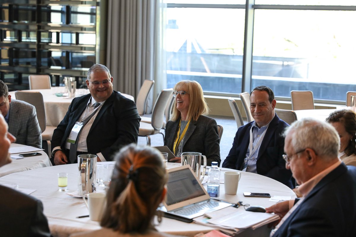 Koffels's tweet photo. #IRTORONTO18 Productive discussions during the Practice Management group meeting where Julia Koffel lead a table meeting alongside fellow members as part of the Practice Management Committee. The topic was: What is Practice Management & does it add to your ‘bottom line’? https://t.co/iZ3RqSqAtU