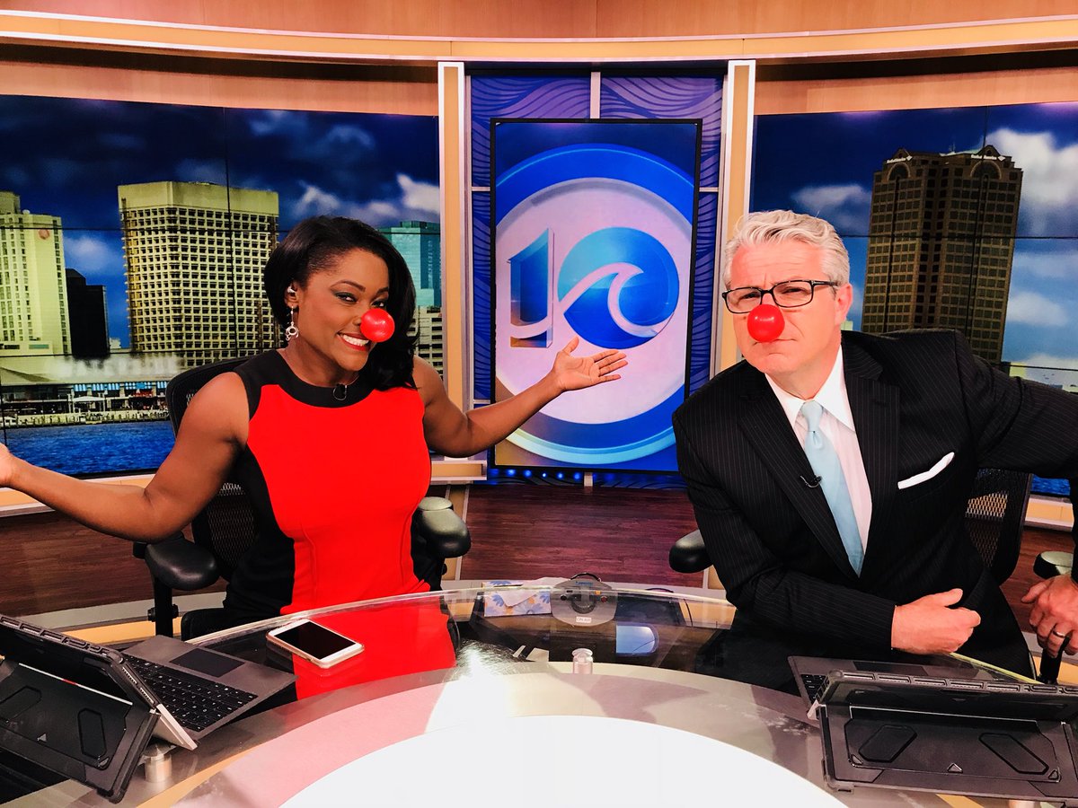 WAVYinterns's tweet photo. @WAVY_News employees are sporting the noses for #RedNoseDay ... it’s a twitter parade of noses ...  starting with @AnitaWAVY and  @TomWAVYTV  • Thursday night on @nbc it’s @RedNoseDayUSA #endingchildhoodpoverty• @WAVYinterns #internproject https://t.co/g8Y5FhKAPU