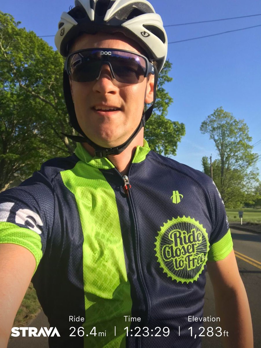 I welcome the nice weather! #RideHincapie #MadisonCT #shorelinelife #POCsunglasses #Giro