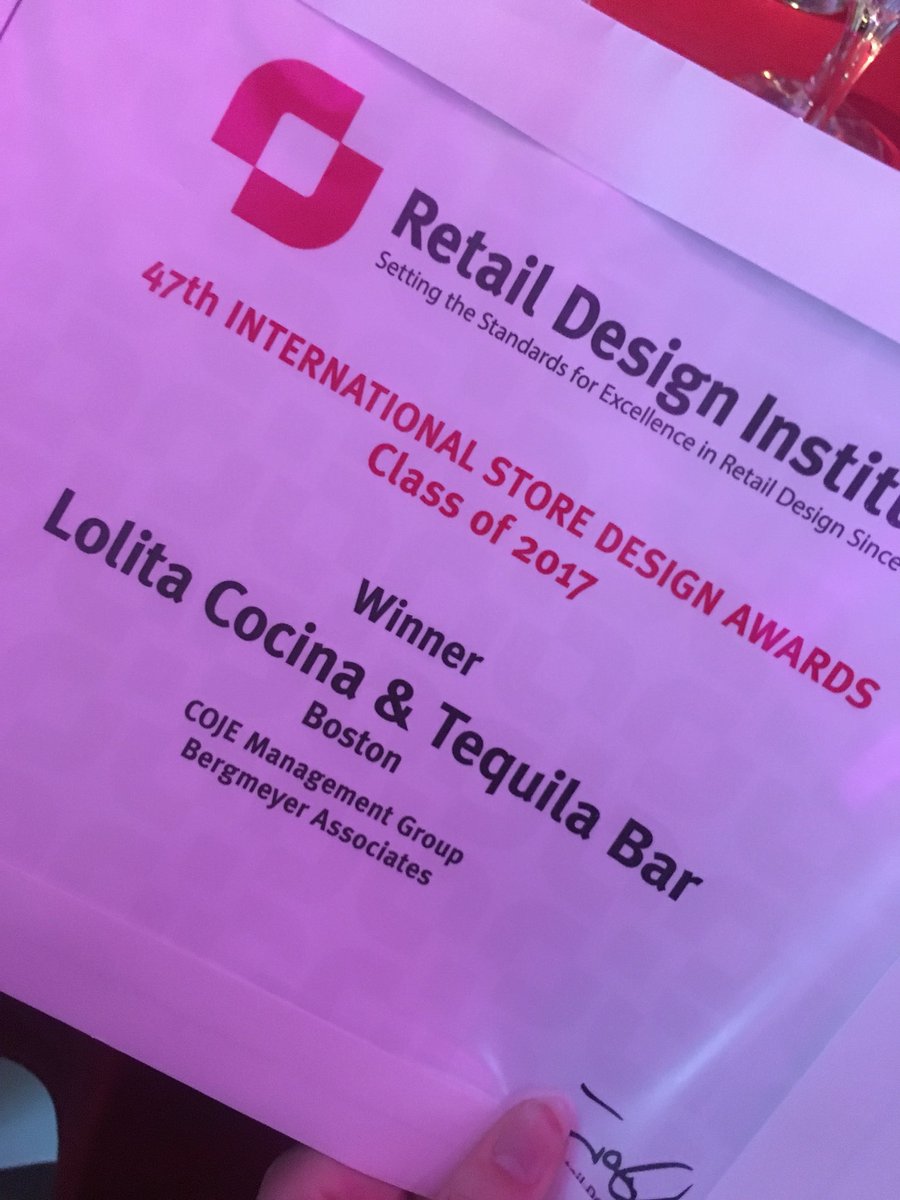 KeywanCatherine's tweet photo. Congrats @Bergmeyer for bringing home three RDI Design Awards! https://t.co/ktBrkIwZAw