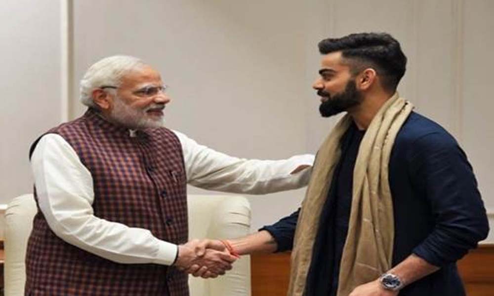 mpccsandesh's tweet photo. PM मोदी ने किया विराट कोहली का फिटनेस चैलेंज कबूल, कहा-जल्द जारी करूंगा वीडियो https://t.co/6k3BOOI2Vs https://t.co/e2U2zkcaic