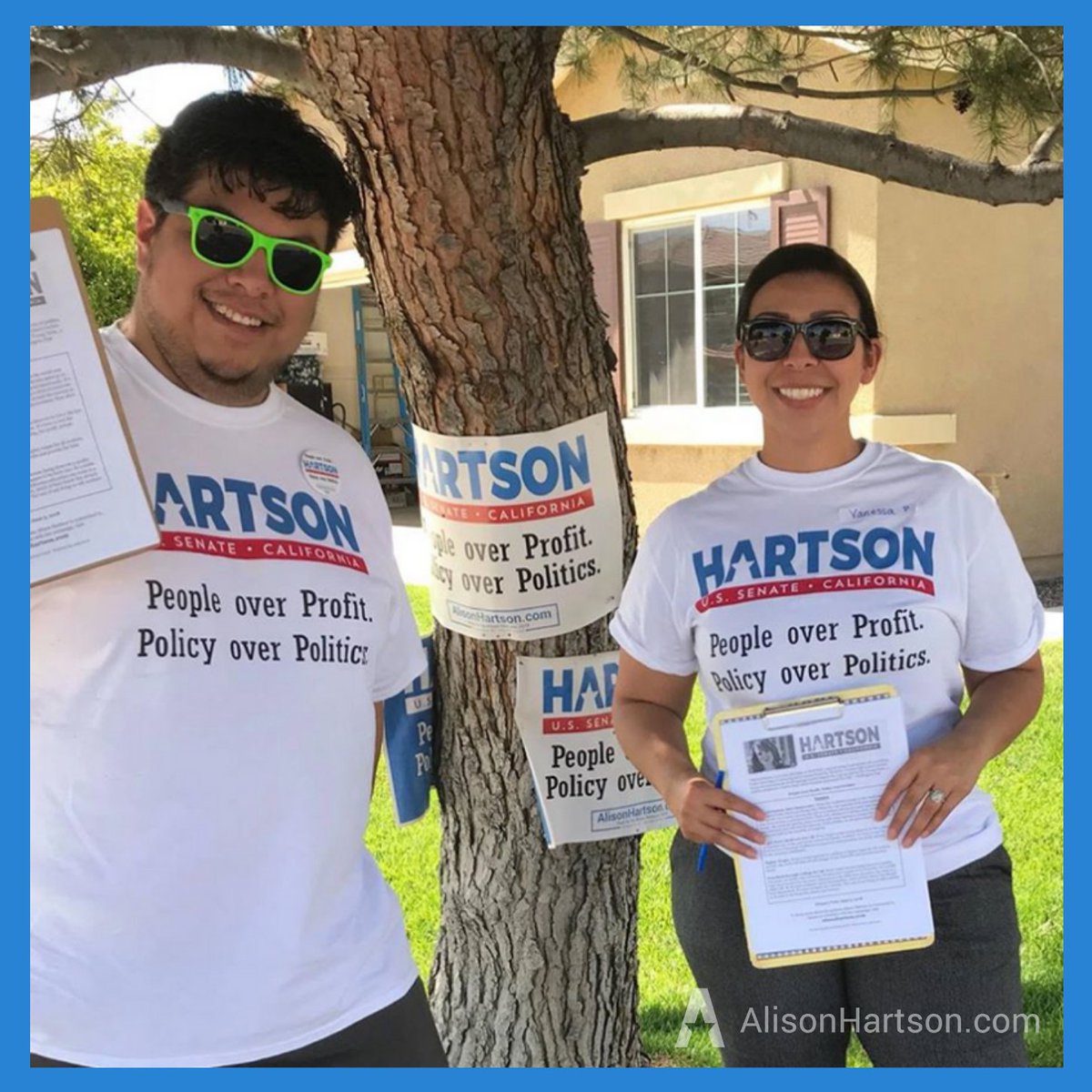 HartsonForCA's tweet photo. That's my name, wear it out!
Get your #HartsonForSenate swag while you still can. It's going fast!
https://t.co/gwpbSi3nM6 https://t.co/AfiNK8gm0c