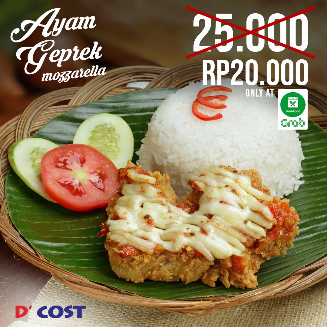 dcost_seafood's tweet photo. Rasakan Sensasi Pedasnya Sambal Korek berpadu dengan Lelehan Mozzarella yang Memanjakan Lidah!

Dapatkan Harga Promo melalui order via Grab-Food, langsung diantar ke tempatmu. https://t.co/nzy7Qo72kl
