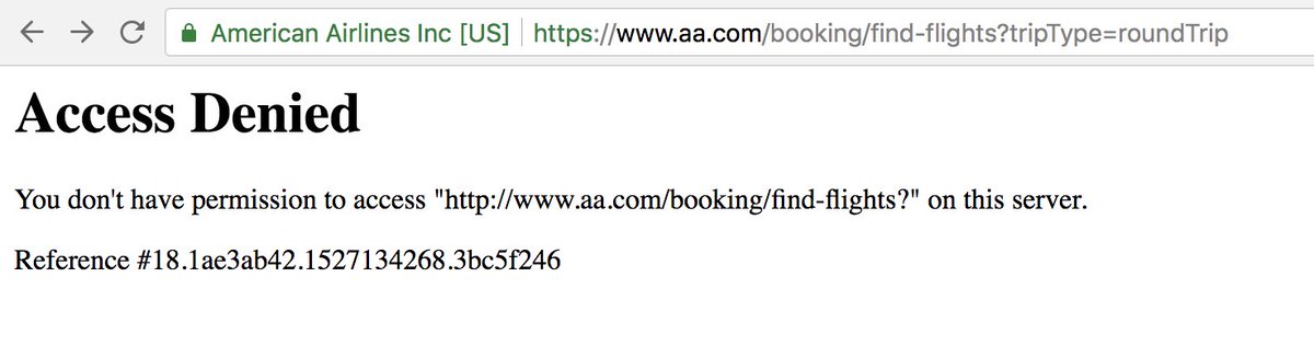 justzisguyyknow's tweet photo. tryin to buy flights but @AmericanAir is down. still it's a nice reminder that other software teams have bad days too and u feel less alone in the world. tell your boss it's ok, i'll just order tomorrow - as long as the price doesn't go up 😉 https://t.co/8uOw9vrnOb