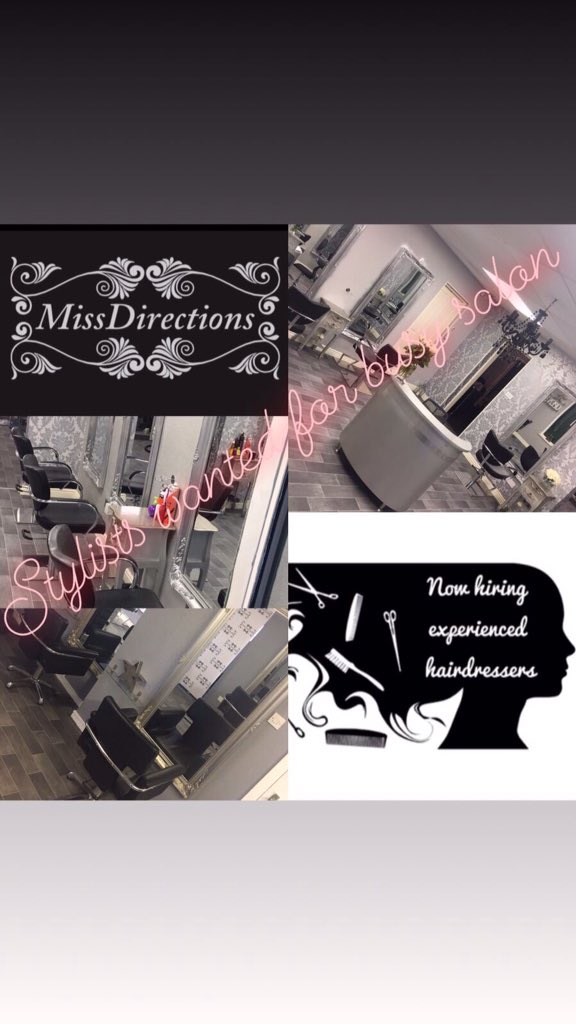 missdirections1's tweet photo. STYLIST WANTED FOR OUR BUSY SALON FOR MORE INFO CONTACT JO 01619989995/ 07508704205 https://t.co/7Plbqm83vo