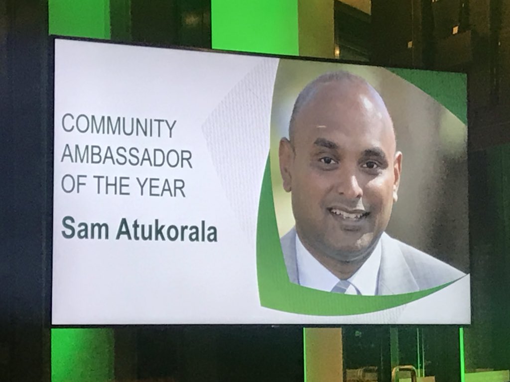 roh_oneill's tweet photo. Congratulations to Sam Atukorala for winning the @CAComms #asportforall Community Ambassador of the Year Award. An amazing contribution to cricket in Victoria @cricketvictoria https://t.co/6ywy3GDNLk