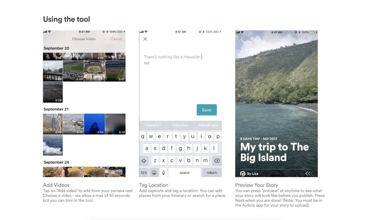 It looks like also <a href="/Airbnb/">Airbnb</a> is adding the Stories format to its platform! 🤩

Now you can skip Instagram (are you really going to do it?), and post your travel memories directly on Airbnb 🗺📹 ✨

producthunt.com/posts/airbnb-s… #AirbnbStories