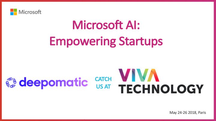 It's finally here! Come check out the future at @VivaTech in #Paris. Catch us at stands C47 and C29! #AI #innovation #tech #intelligentfuture