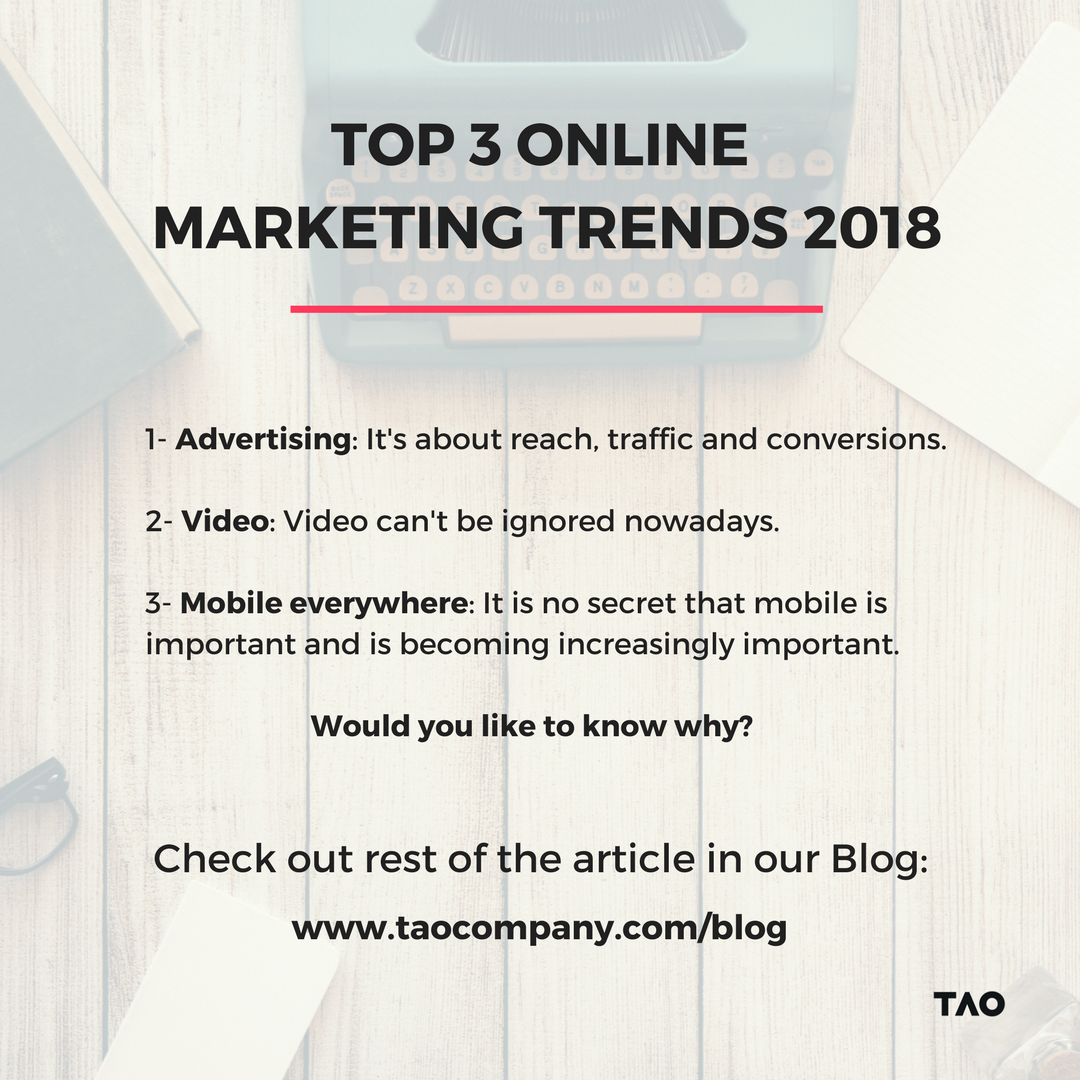 TAOwsome's tweet photo. CLICK THE LINK: https://t.co/4UKBYDa7Mw   to read the article to learn about the latest online marketing trends #blog #taocompany #blogger #marketingtrends #marketing #top #top3 https://t.co/cgqyVro8cv