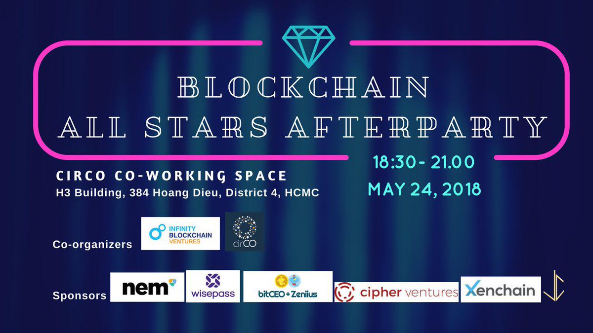 GenaroNetwork's tweet photo. Meet us tonight at the afterparty! Free food, IPA craft beer and wine at 7pm tonight at CirCO in district 4🍷

@Huobi_Pro @GenaroNetwork @NEMofficial 
https://t.co/Spyw39mlTc https://t.co/bEnsG7Is4n