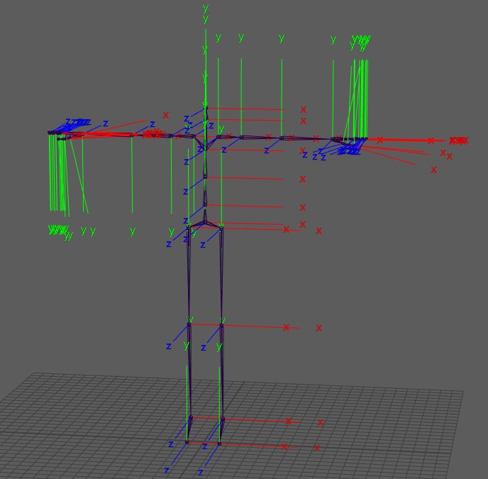 何が正解 Mayaでジョイントの方向を一括修正するフローを解説したまとめ Togetter