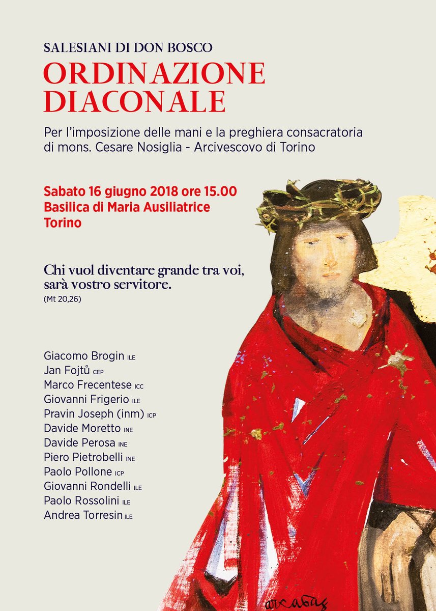 SalesianiICC's tweet photo. Il #Salesiano Marco Frecentese prossimamente #Diacono https://t.co/PPTJ3oWjCU