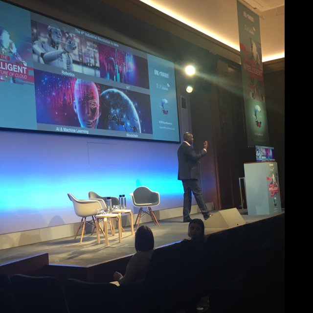 @IMC_Apay discussing the Intelligent Future of Cloud with the growing trends in #IOT #AI and #BlockChain