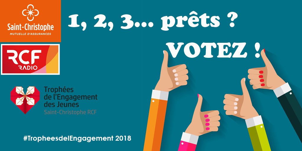 A vous de jouer ! Votez pour votre projet préféré des Trophées de l'engagement Jeunes <a href="/StChristopheAss/">Saint-Christophe</a> <a href="/radiorcf/">RCF</a> say-yess.com/2018/17760/vot…  #TropheesdelEngagement