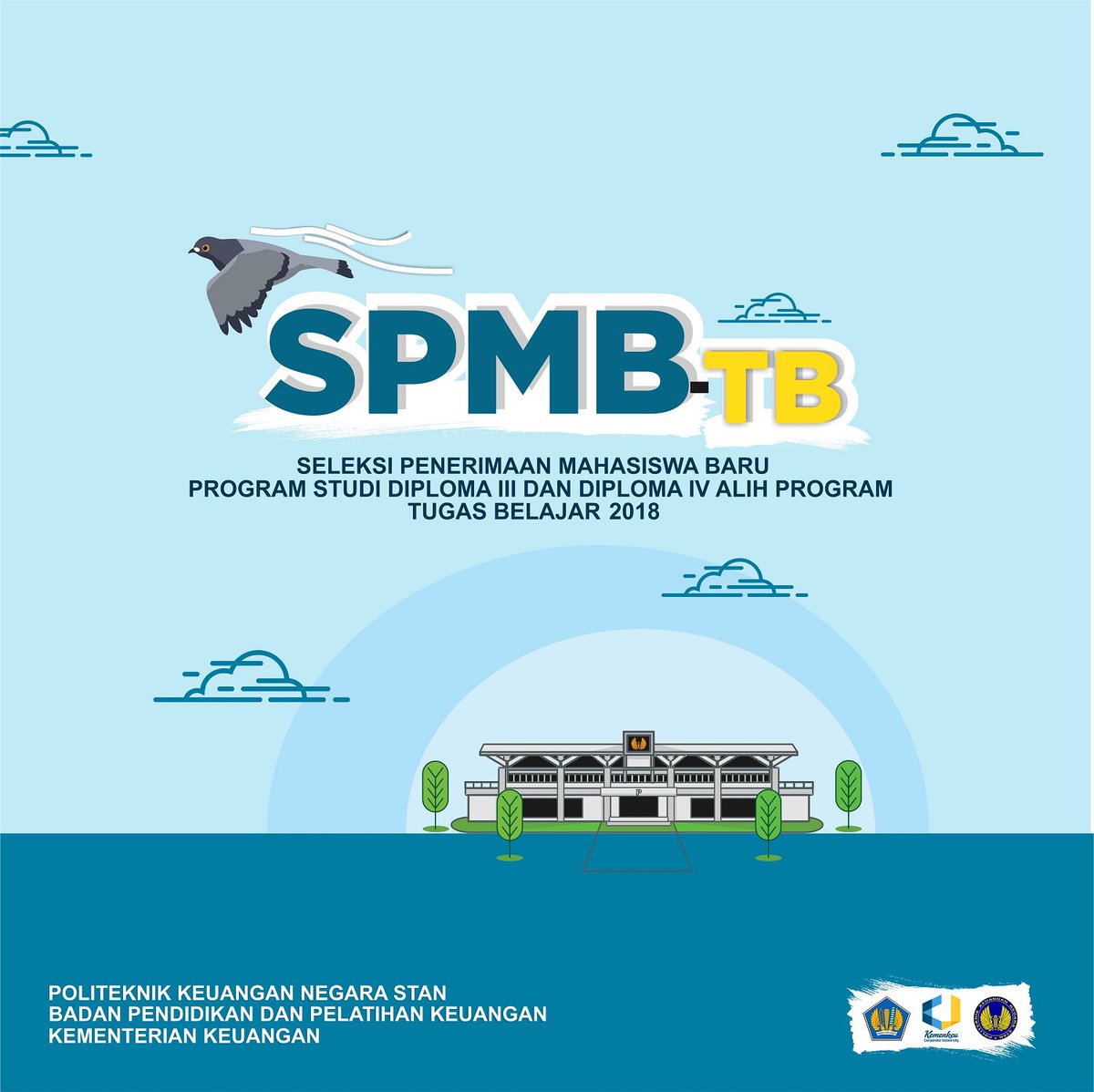 pknstanid's tweet photo. Pengumuman Seleksi Penerimaan Mahasiswa Baru Tugas Belajar Politeknik Keuangan Negara STAN 2018.
Tautan: https://t.co/Lo0QeBlHvJ https://t.co/lMstiFdhn3