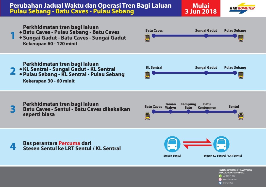 KTMB 03 2267 1200 on Twitter: "Makluman - Perubahan Jadual ...