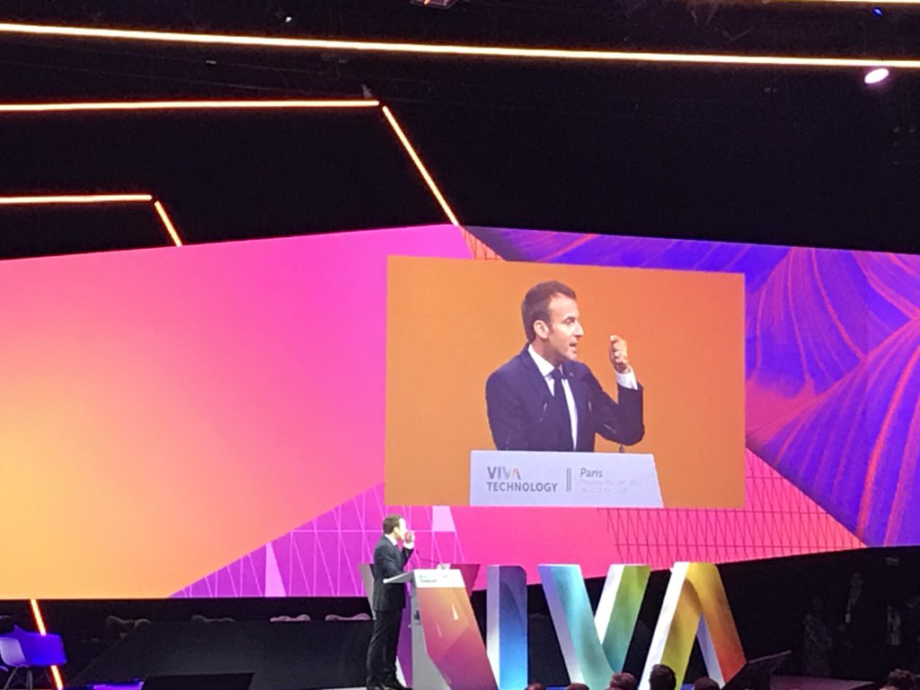 VincentMontet's tweet photo. Le Président @EmmanuelMacron appelle l ensemble des entrepreneurs africains à rejoindre la plateforme #DigitalAfrica  #MBADMB #Vivatech #AI  #Startup https://t.co/2fDo1mzuE1