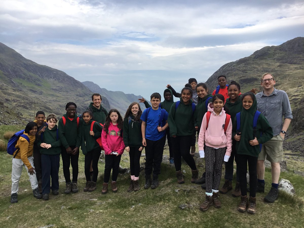 WoodfieldSchool's tweet photo. Snowdon base camp. Year 6 looking like a lean, mean mountain-climbing machine https://t.co/HGJDh8q01R
