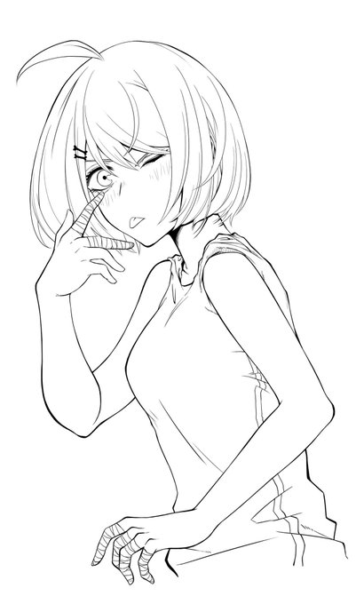 この前のペン入れしました!結構気に入ってます笑    はやく完成させてあげたい!
#漫画家志望さんと繋がりたい 