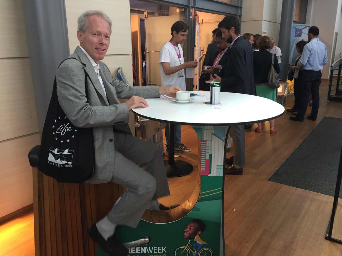 manfrve's tweet photo. Even getting a coffee requires some degree of action at the 2018 #EUGreenWeek! Join the movement. Enjoy the improvement. @EU_ENV https://t.co/0FzHcgHK7G