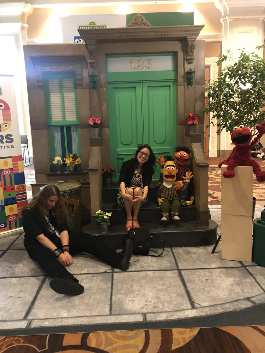 PopBaseOfficial's tweet photo. @Binarybubbles sales team stopping by Sesame Street while showing off @CortexcoreCMS in @licensingexpo 2018.
#AugmentedTechnology #vrara #AugmentedReality #MixedReality #binarybubbles #Technologies https://t.co/ktqxluqnNy