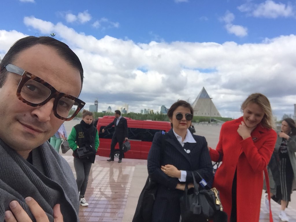 LeFashionPost's tweet photo. Let’s go to #pressconference In Astana City ! #fashionpack #designer #talent #KFWASTANA #kfwastana2018 #kfwa @WilliamArlotti @LeFashionPost @AgenceHouseOff #culture #lifestyle #fashion https://t.co/xuPiDEnWd5