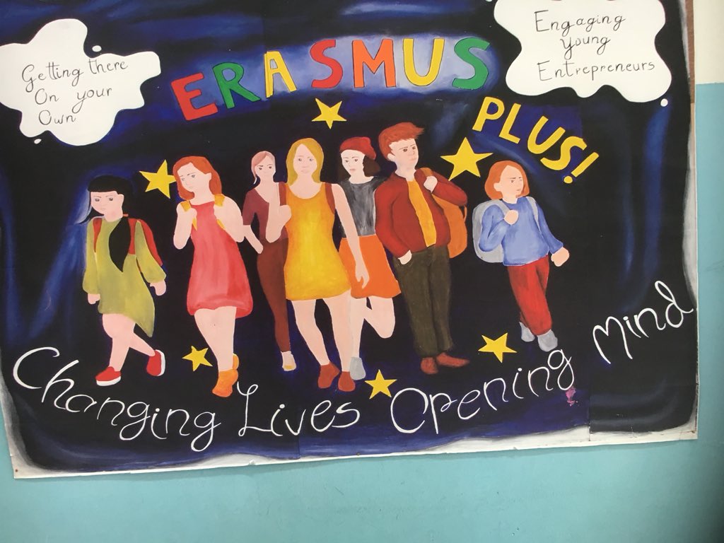 kelisabet1's tweet photo. ”Changing minds openining lives” I feel blessed to be a part of this Erasmus Plus Project. @arbetsro @IC_XXSETTEMBRE @ElPenascal @PiltonBluecoat @KuloinenSchool #GettingThereOnYourOwn #Erasmusplus https://t.co/G81UfEGfCE